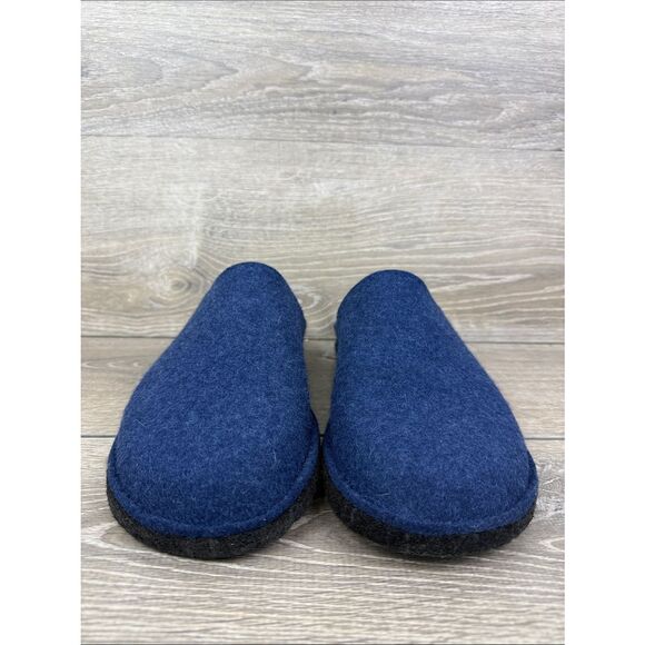 Haflinger Flair Men’s Sz EU 48 Navy Blue Wool Felt Slip On Slippers NWOT main image 8